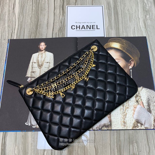 Chanel女包 86030 經典格紋羊皮 專櫃最新款暢銷款Chanel手包 Chanel手拿包  djc2930